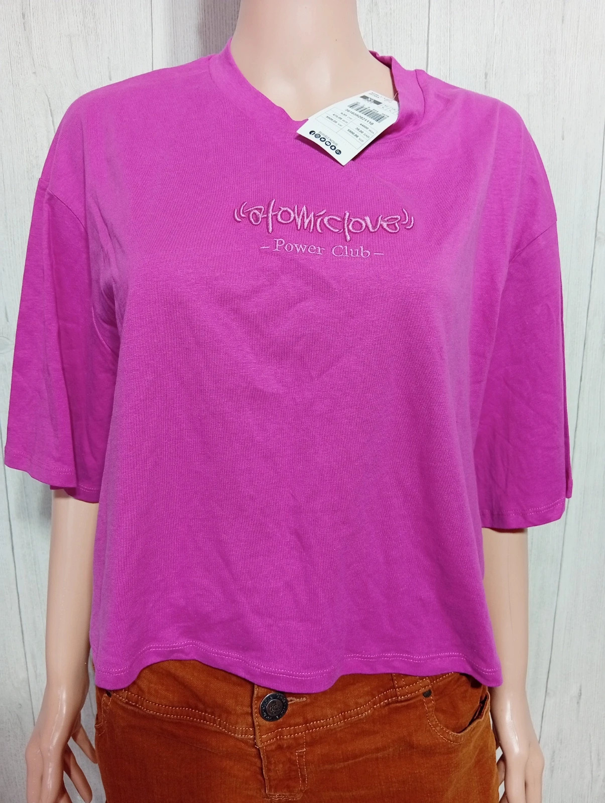 T-shirt manche courte femme - taille XL/42 - gemo - couleur fushia – Gémo – taille XL / 42 / 14 3