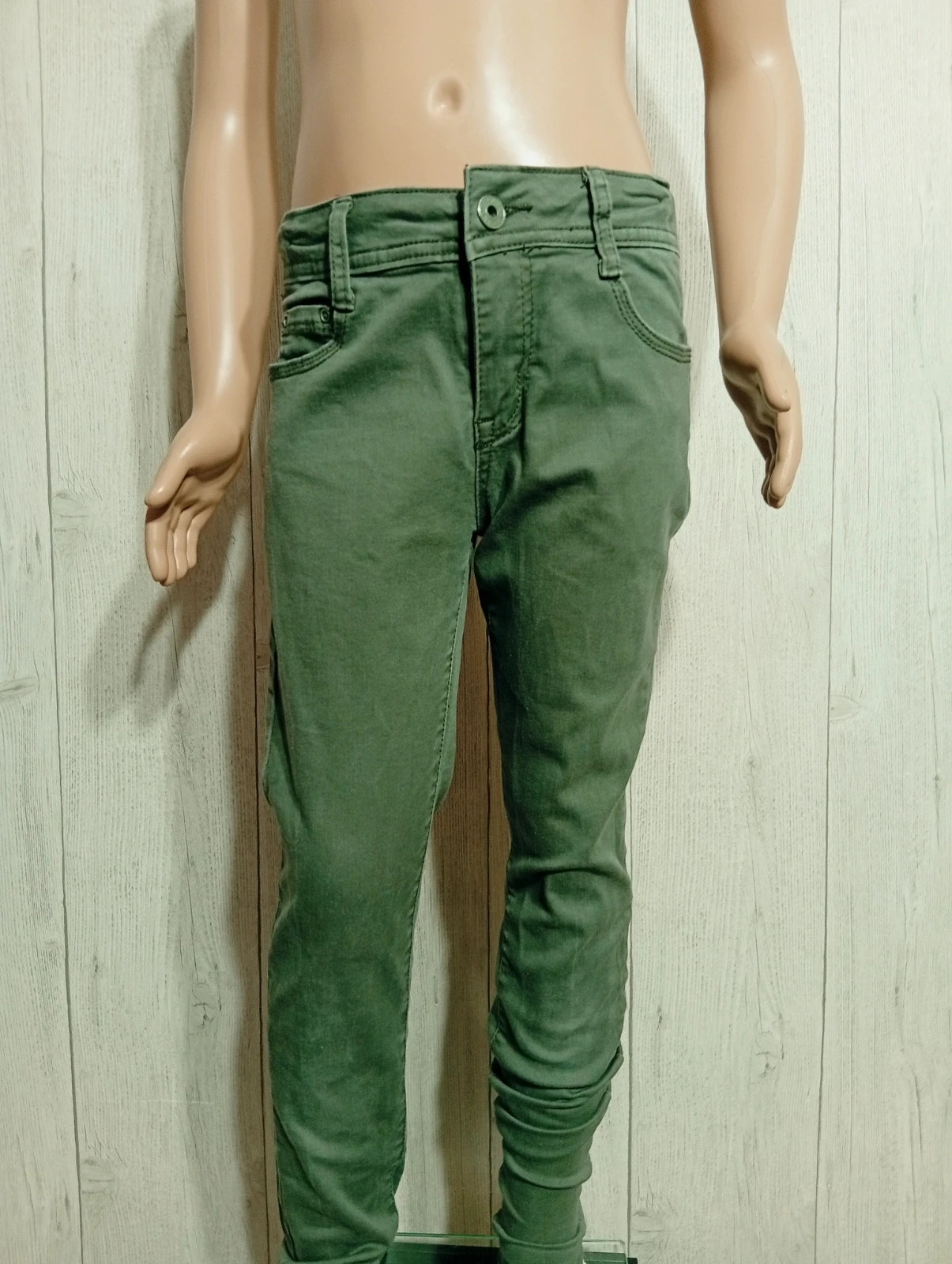 Jeans garcon - taille 12 ans - couleur kaki vert fonce – taille 12 ans / 152 cm 2