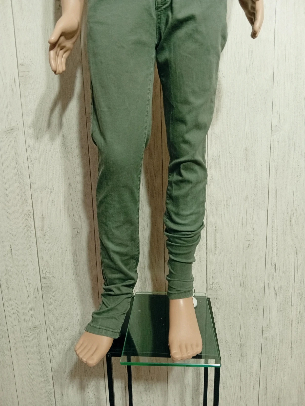 Jeans garcon - taille 12 ans - couleur kaki vert fonce – taille 12 ans / 152 cm 3