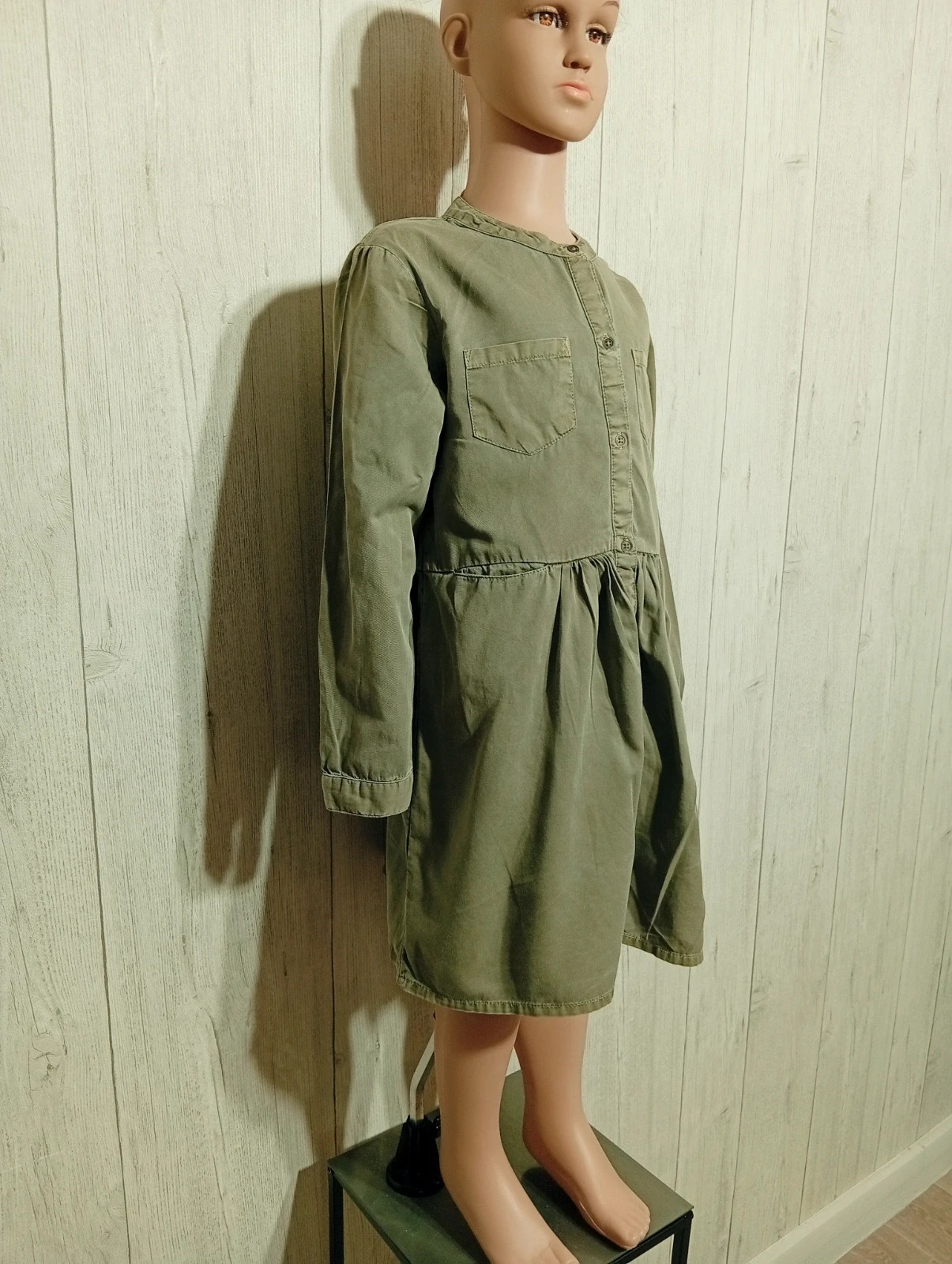 Robe fille - taille 6 ans (116 cm) - tape a l'oeil - couleur kaki – Tape à l'œil – taille 6 ans / 116 cm 4