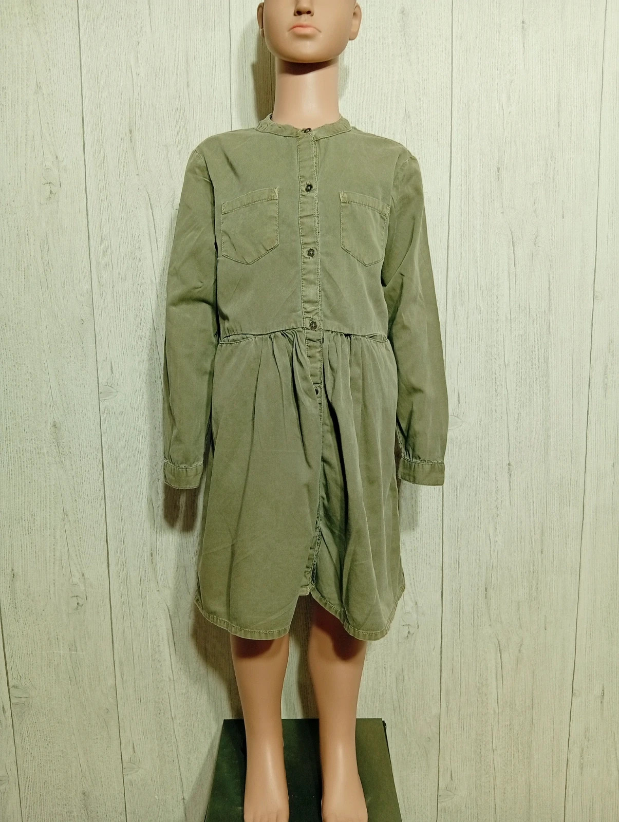 Robe fille - taille 6 ans (116 cm) - tape a l'oeil - couleur kaki – Tape à l'œil – taille 6 ans / 116 cm