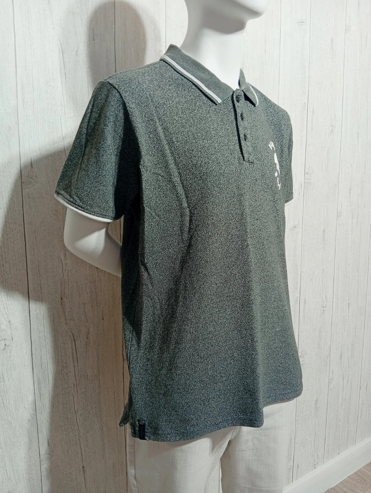 Polo homme - taille XL/42 - ellesse - couleur gris et blanc – Ellesse – taille XL 4