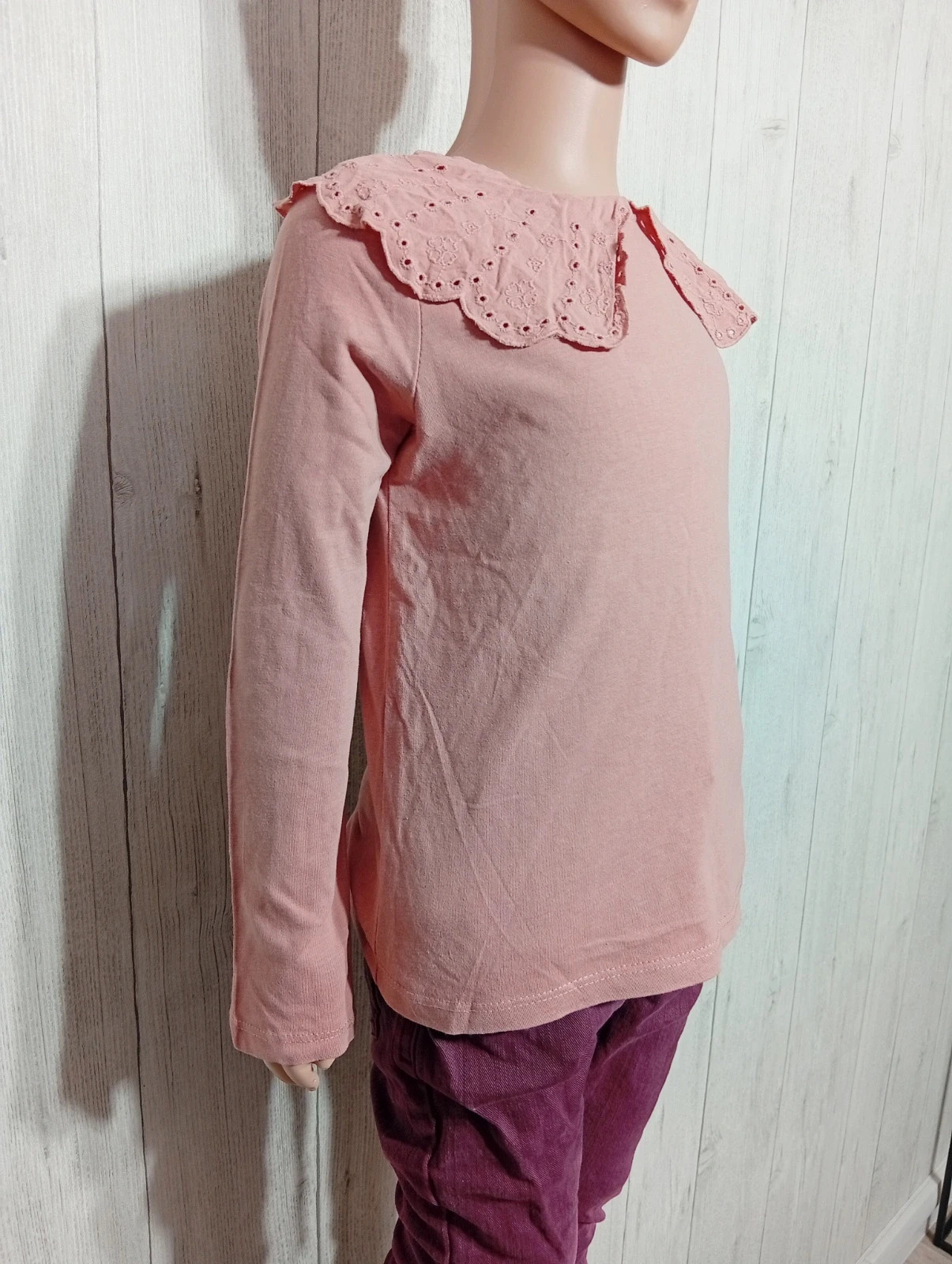 T-shirt manche longue fille - taille 6ans (116 cm) - Kiabi - couleur rose – Kiabi – taille 6 ans / 116 cm 4