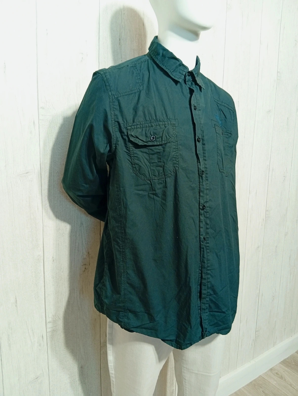 Chemise homme - taille L/40 - longboard - couleur noir – Longboard – taille L 4