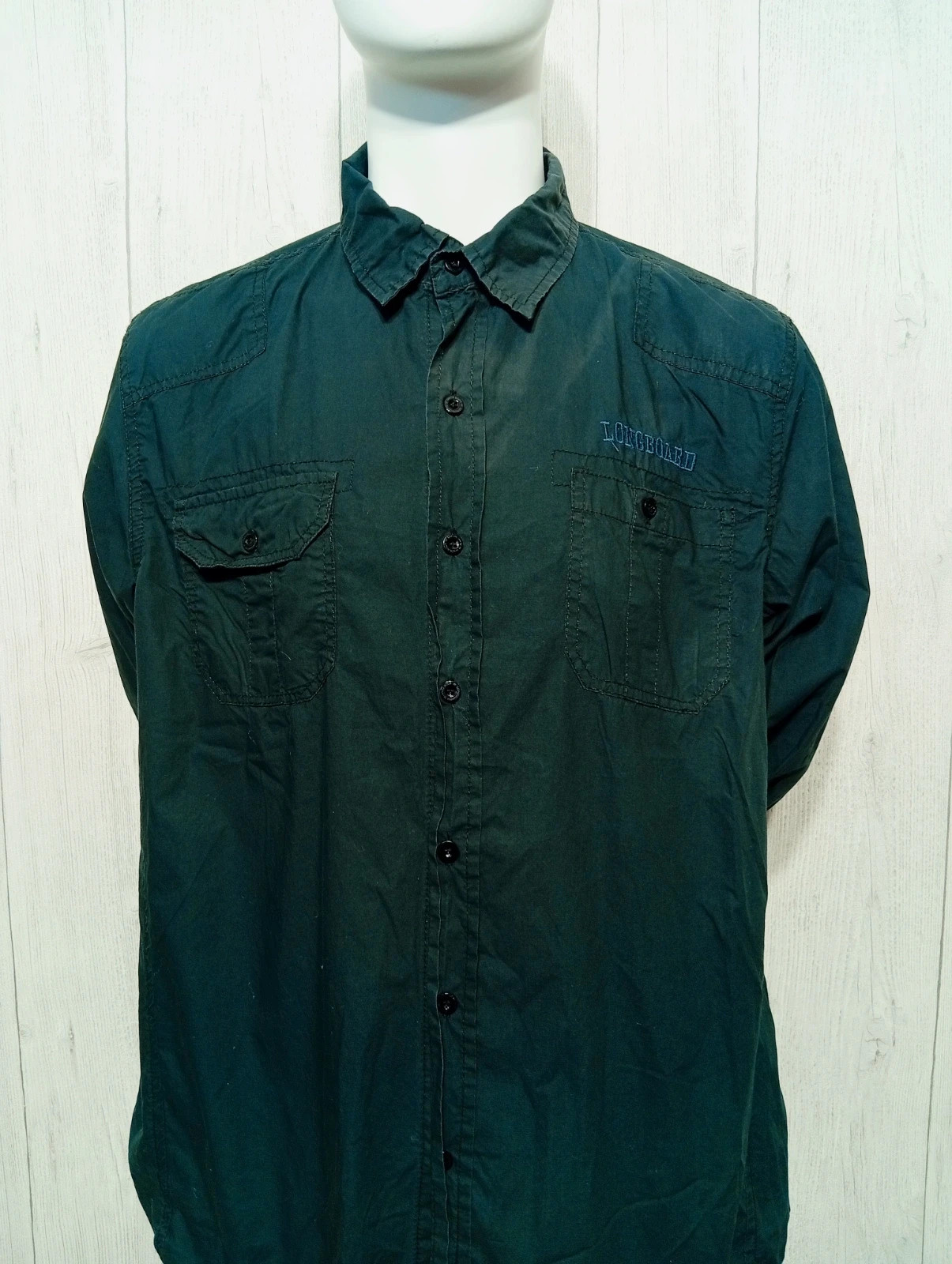 Chemise homme - taille L/40 - longboard - couleur noir – Longboard – taille L 2