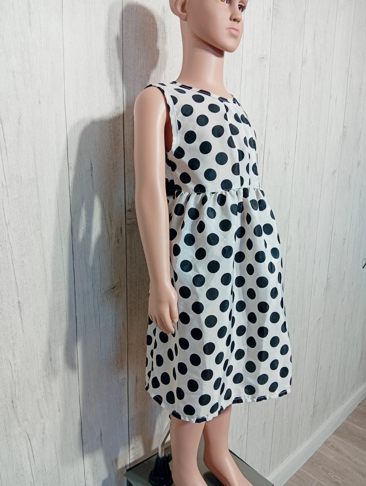 Robe fille - taille 6 ans - overmal - couleur noir et blanc – Overmal – taille 6 ans / 116 cm 4