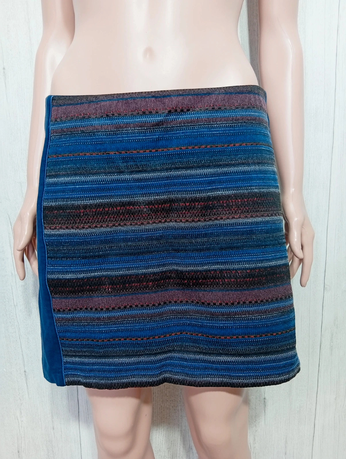 Jupe femme - taille M/38 - grain de malice - couleur marine multicolore