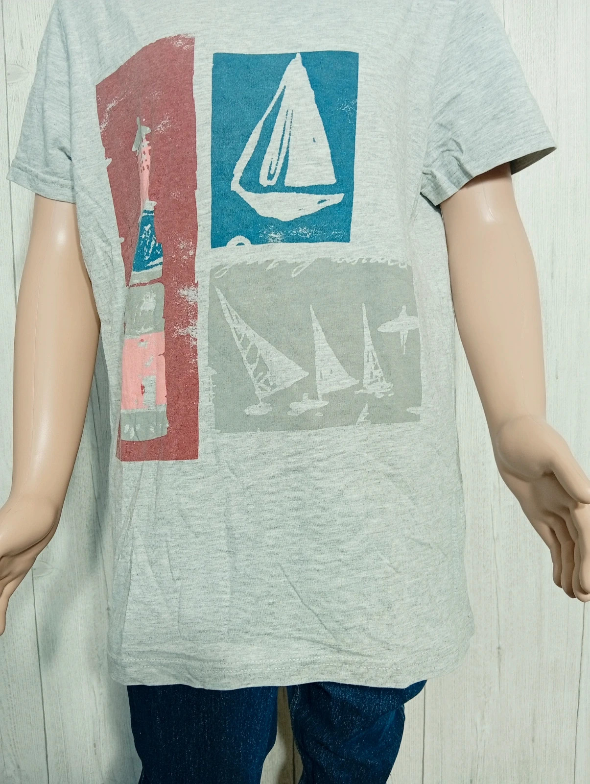 T-shirt manche courte garçon - taille 12 ans (150 cm) - la redoute - couleur gris – La Redoute – taille 12 ans / 152 cm 3