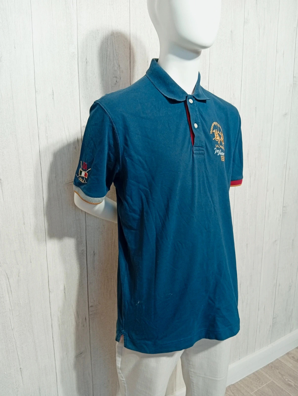 Polo homme - taille L/40 - la Martina - couleur marine – La Martina – taille L 4