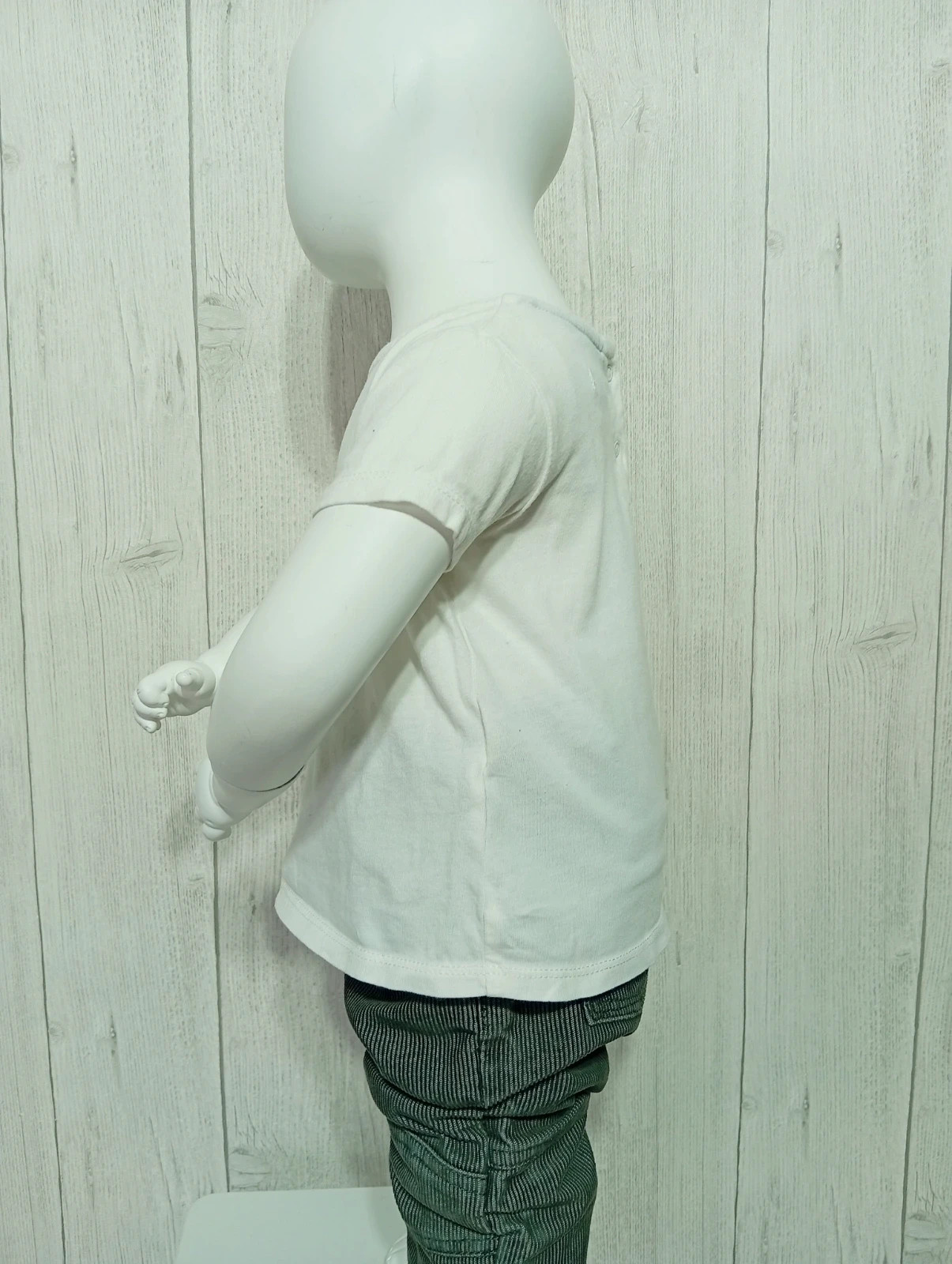 T-shirt manche courte garçon - taille 18 mois (77/82 cm) - Kiabi - couleur blanc – Kiabi – taille 12-18 mois / 80 cm 5