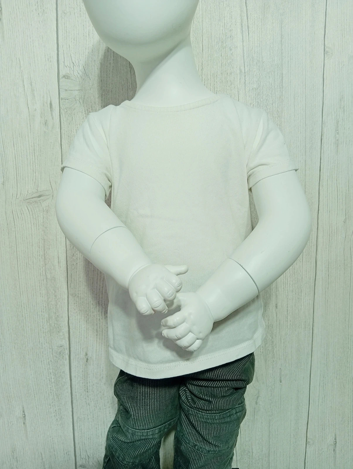 T-shirt manche courte garçon - taille 18 mois (77/82 cm) - Kiabi - couleur blanc – Kiabi – taille 12-18 mois / 80 cm