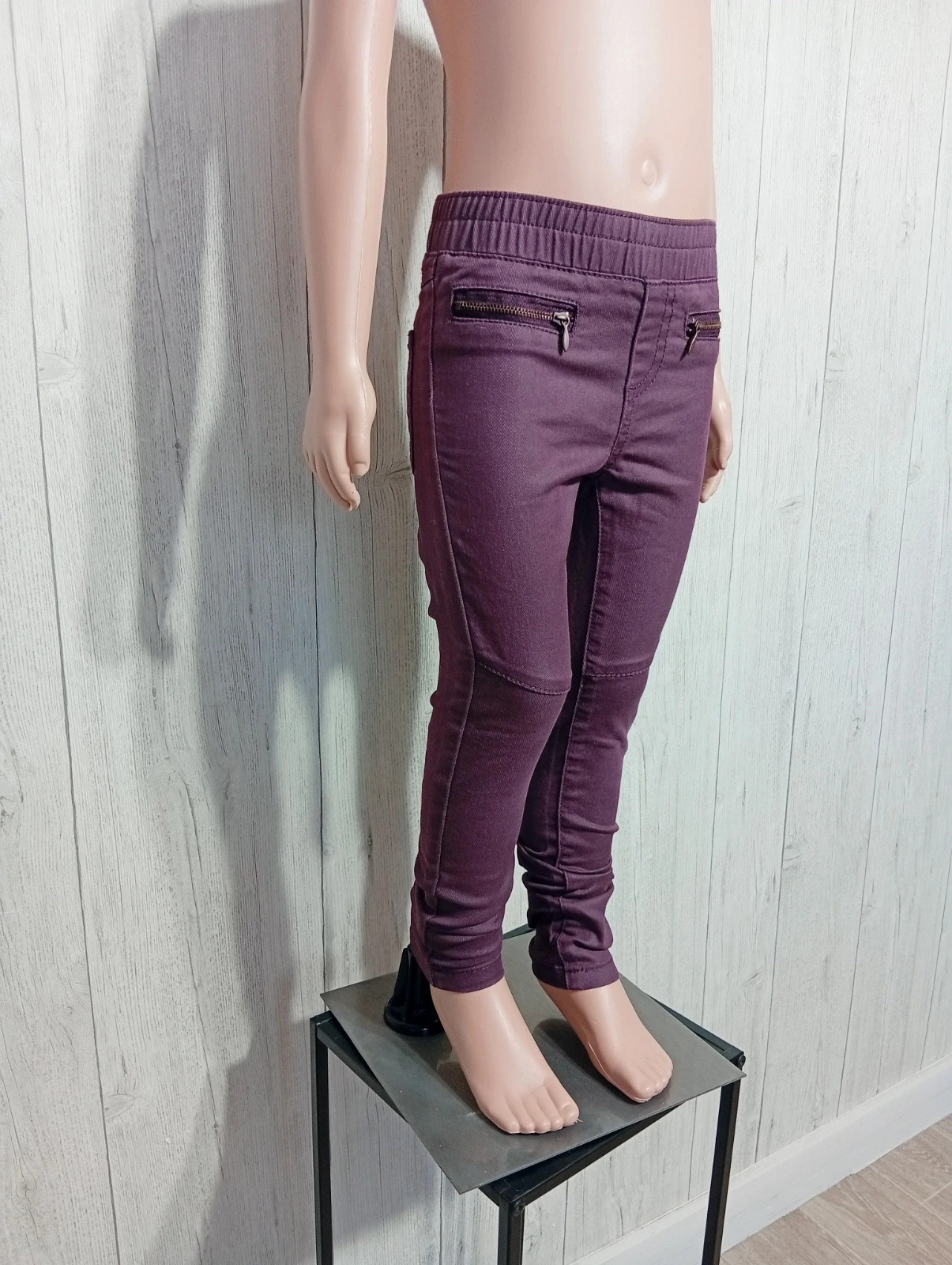 Jeans slim fille - taille 5 ans (110 cm) - zeeman - couleur violet – Zeeman – taille 5 ans / 110 cm 4