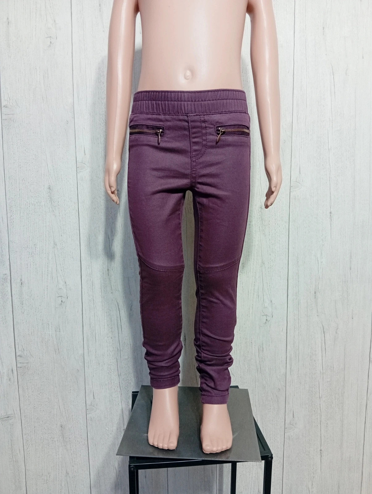 Jeans slim fille - taille 5 ans (110 cm) - zeeman - couleur violet