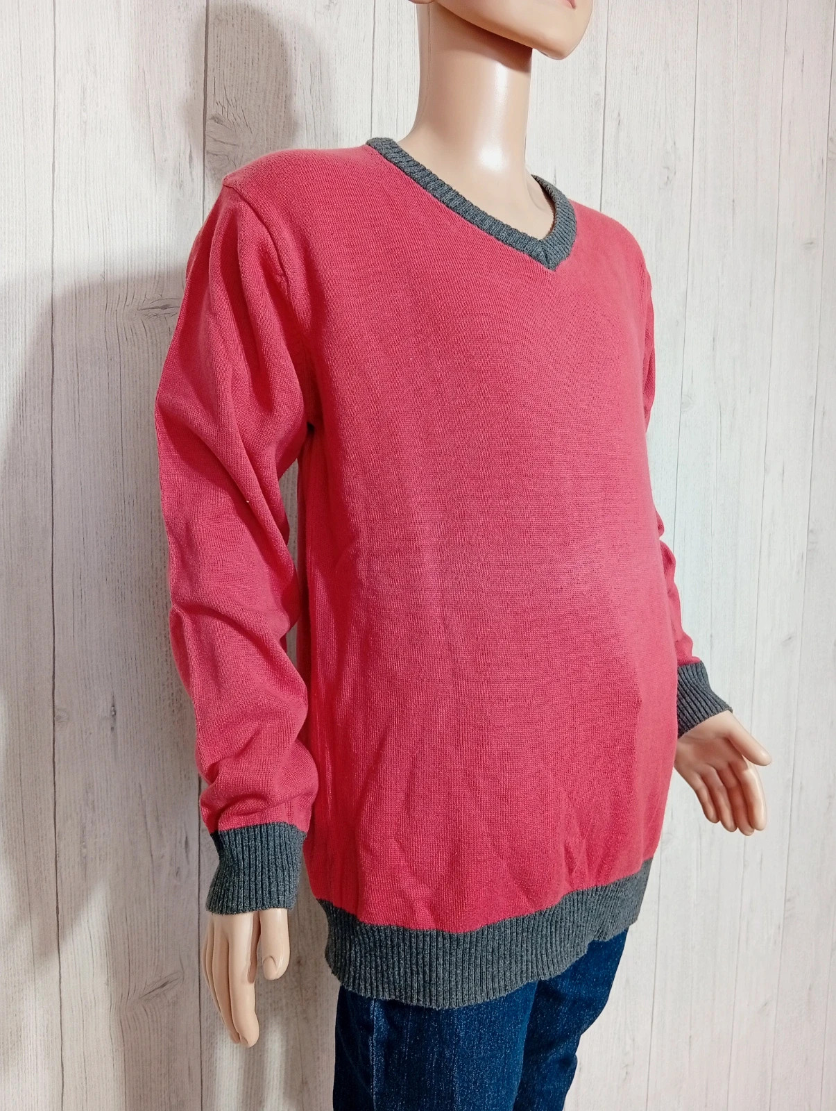 Pull garcon - taille 12 ans (143/155 cm ) - inextenso- couleur corail et gris – In Extenso – taille 12 ans / 152 cm 4