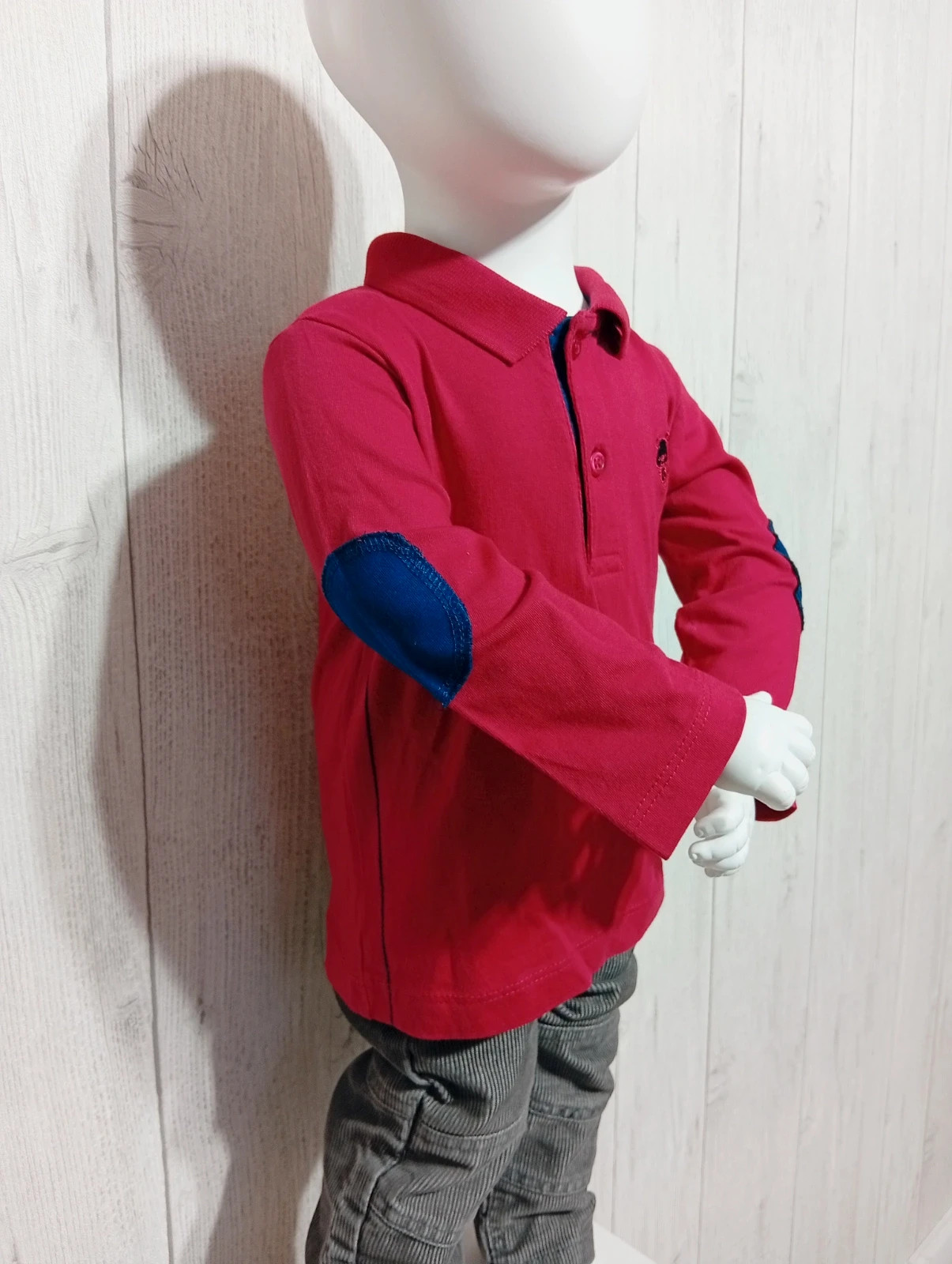 Polo garcon - taille 18 mois - tissaia - couleur rouge et marine – Tissaia – taille 12-18 mois / 80 cm 2