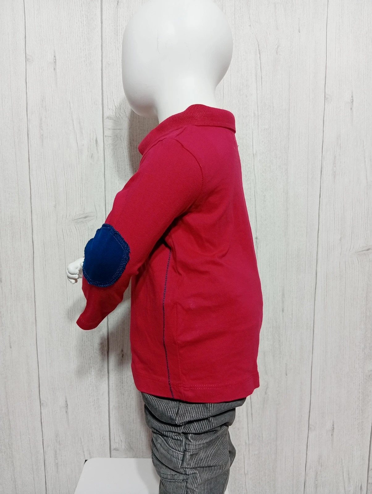 Polo garcon - taille 18 mois - tissaia - couleur rouge et marine – Tissaia – taille 12-18 mois / 80 cm 4