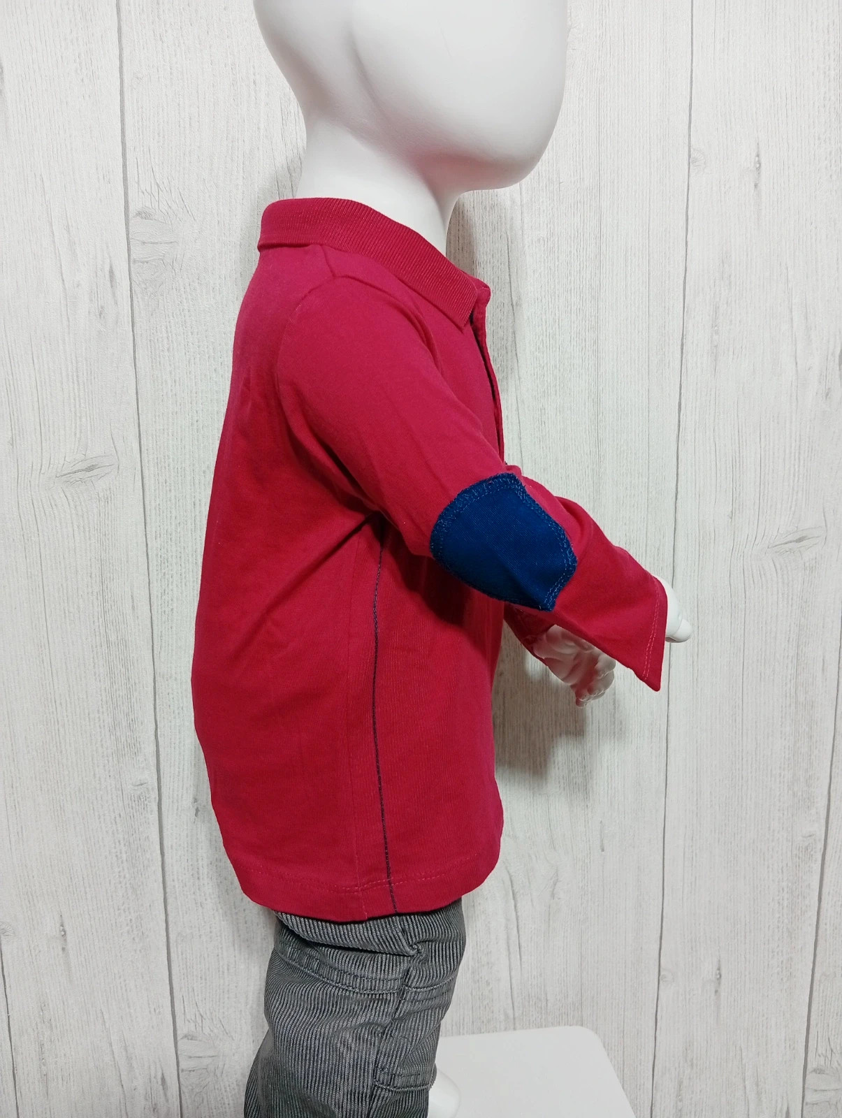 Polo garcon - taille 18 mois - tissaia - couleur rouge et marine – Tissaia – taille 12-18 mois / 80 cm 5