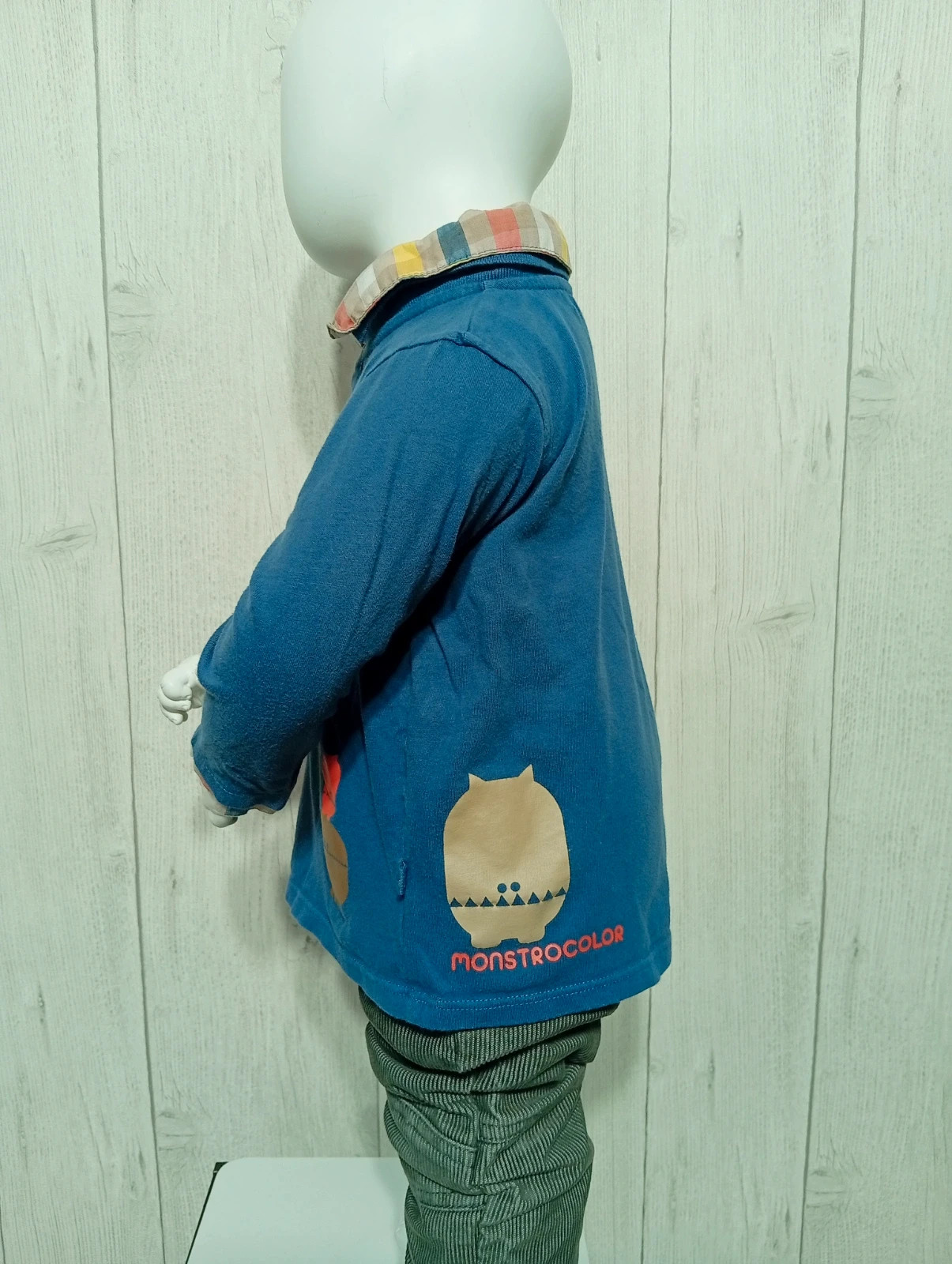 Polo garcon - taille 18 mois ( 81 cm) - obaibi - couleur bleu multicolore – Obaïbi – taille 12-18 mois / 80 cm 4