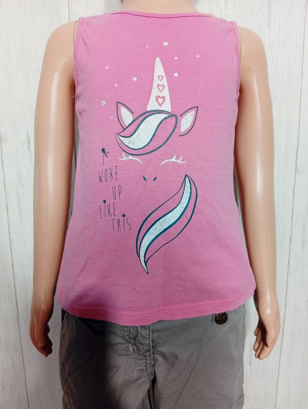 Débardeur fille- taille 5 ans ( 107/113 cm ) - inextenso- - couleur fushia – In Extenso – taille 5 ans / 110 cm 3