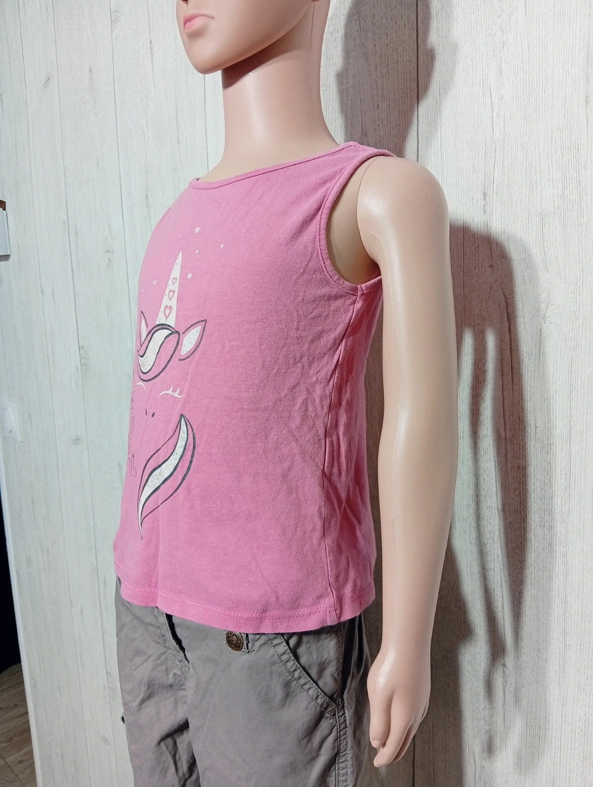 Débardeur fille- taille 5 ans ( 107/113 cm ) - inextenso- - couleur fushia – In Extenso – taille 5 ans / 110 cm 5