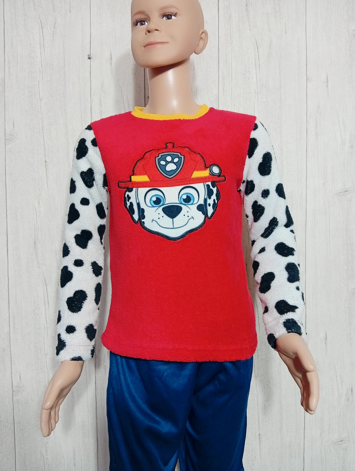 Haut de pyjama garcon - taille 8ans - paw patrol- couleur rouge