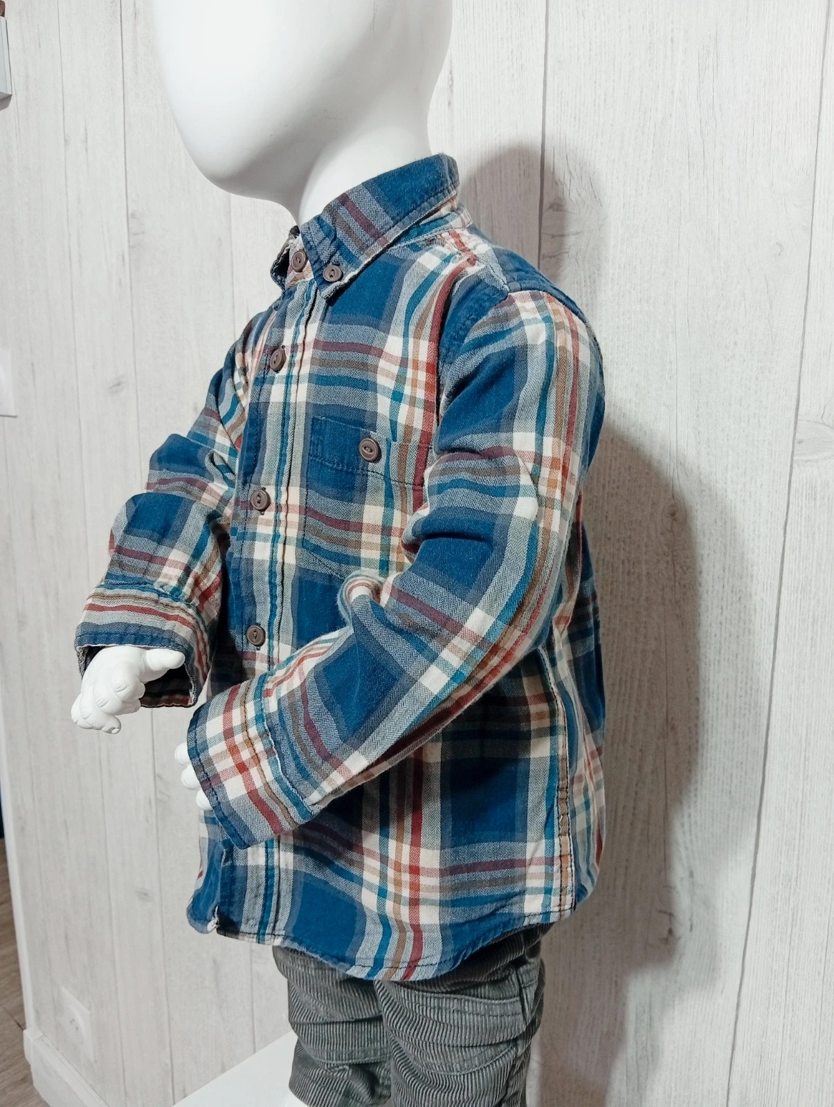 Chemise garcon - taille 18 /24 mois ( 82/88 cm) - baby boy - couleur marine blanc multicolore – Baby Boy – taille 18-24 mois / 86 cm 3