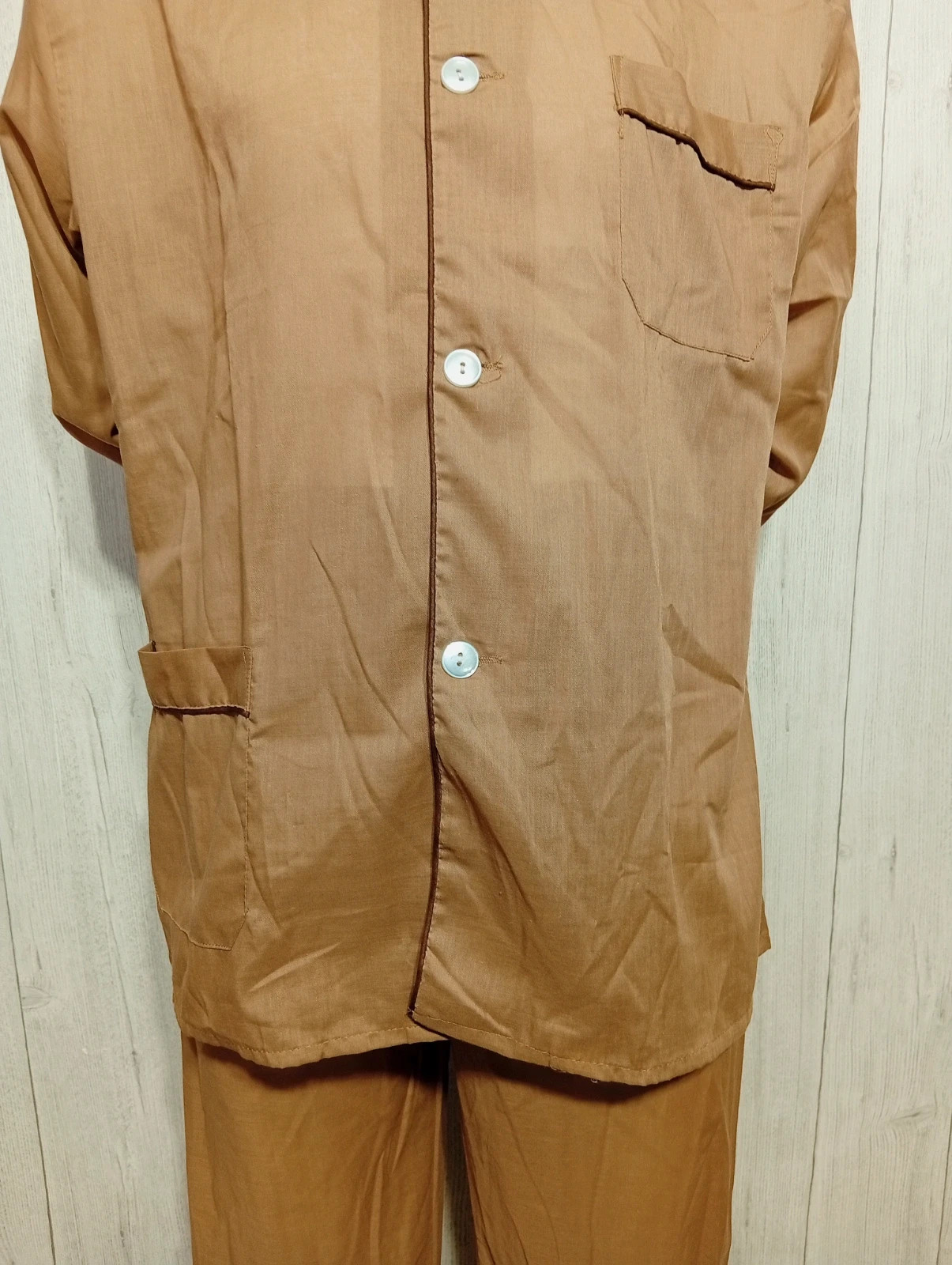 Ensemble de pyjama 2 pieces - taille L/40 - couleur marron – taille L 4