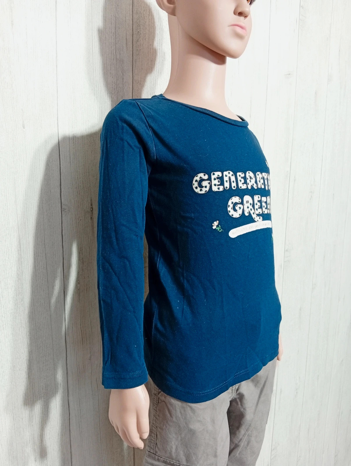 T-shirt manche longue fille - taille 5 ans - gemo - couleur marine et blanc – Gémo – taille 5 ans / 110 cm 4