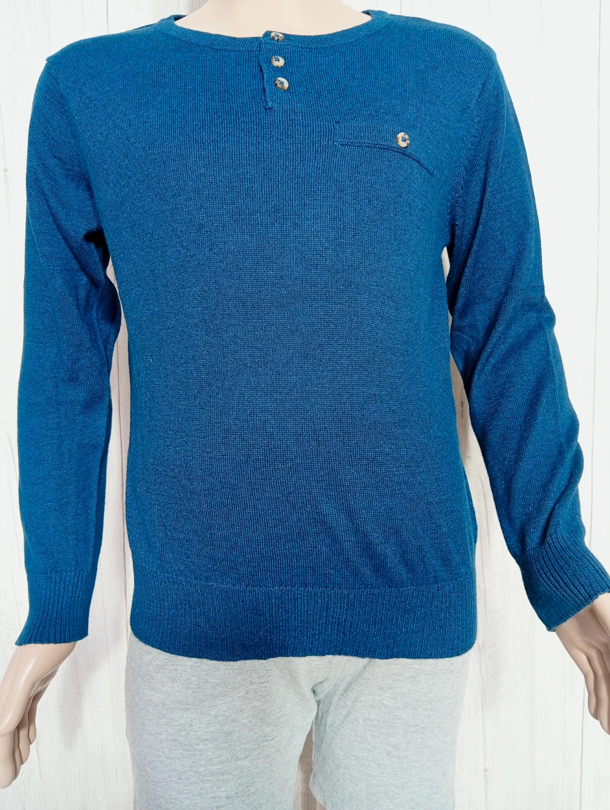 T-shirt manche longue garçon - taille 8 ans (128 cm) - la halle - couleur bleu – La Halle – taille 8 ans / 128 cm 3