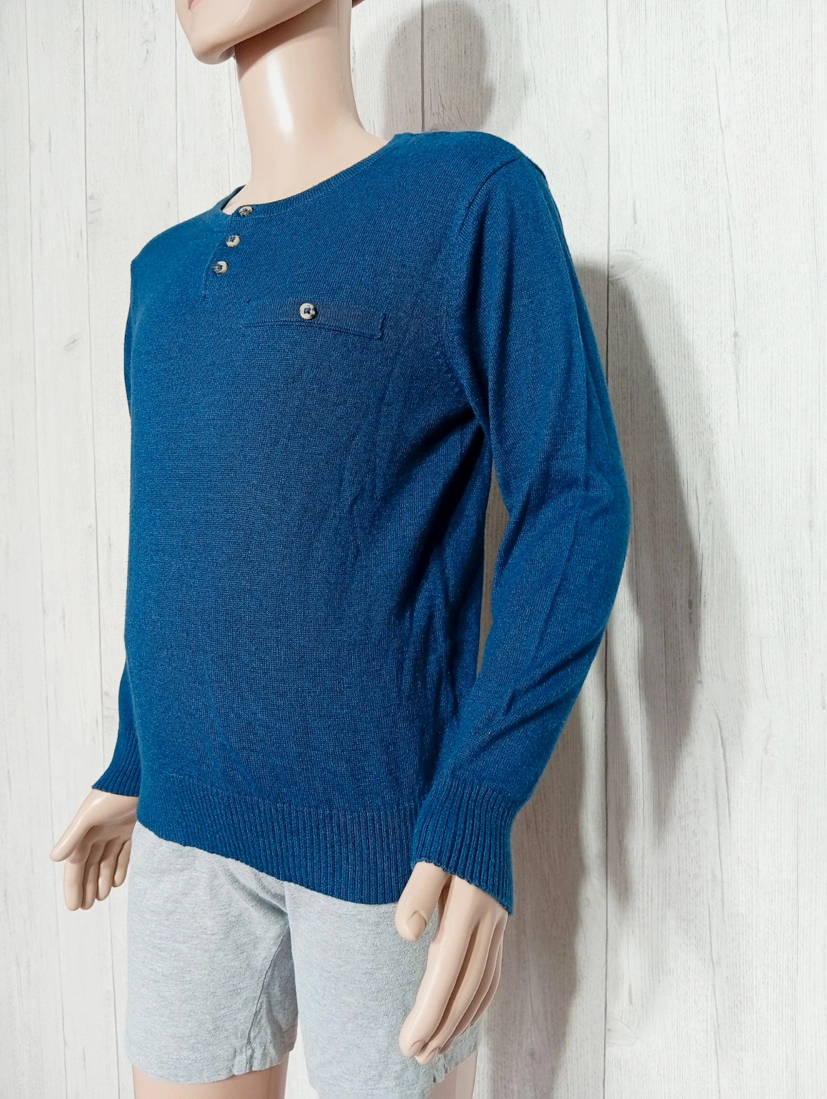 T-shirt manche longue garçon - taille 8 ans (128 cm) - la halle - couleur bleu – La Halle – taille 8 ans / 128 cm 5