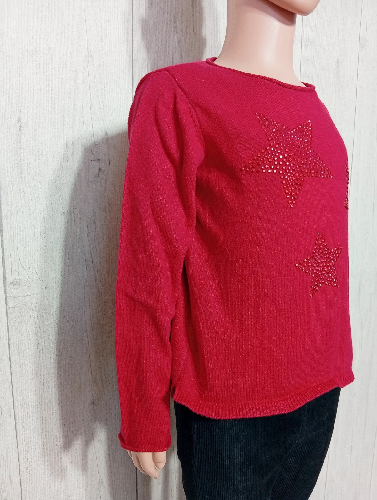 Pull fille - taille 5 ans ( 110 cm) - okaidi - couleur rouge – Okaïdi – taille 5 ans / 110 cm 4