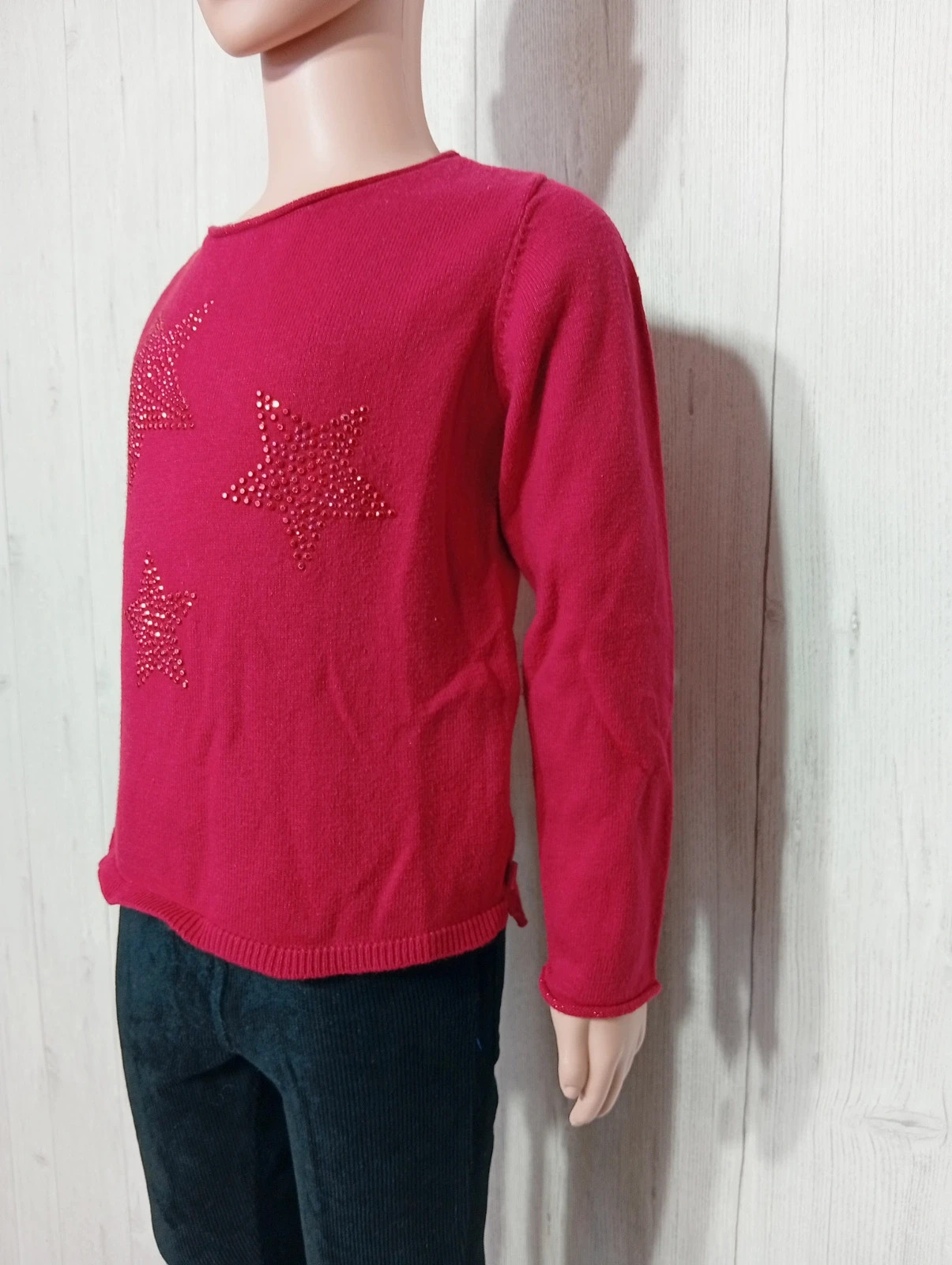 Pull fille - taille 5 ans ( 110 cm) - okaidi - couleur rouge – Okaïdi – taille 5 ans / 110 cm 5