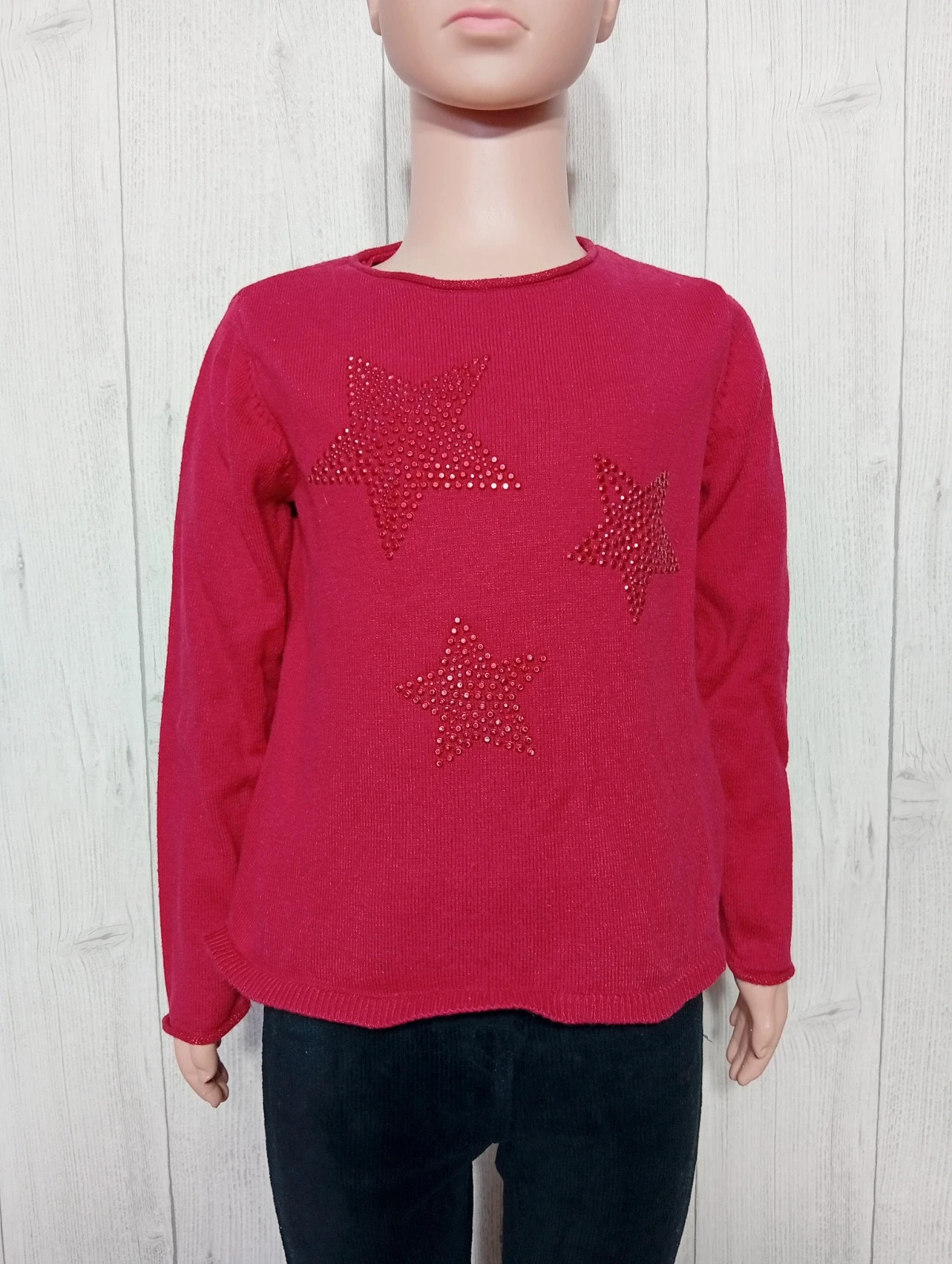 Pull fille - taille 5 ans ( 110 cm) - okaidi - couleur rouge