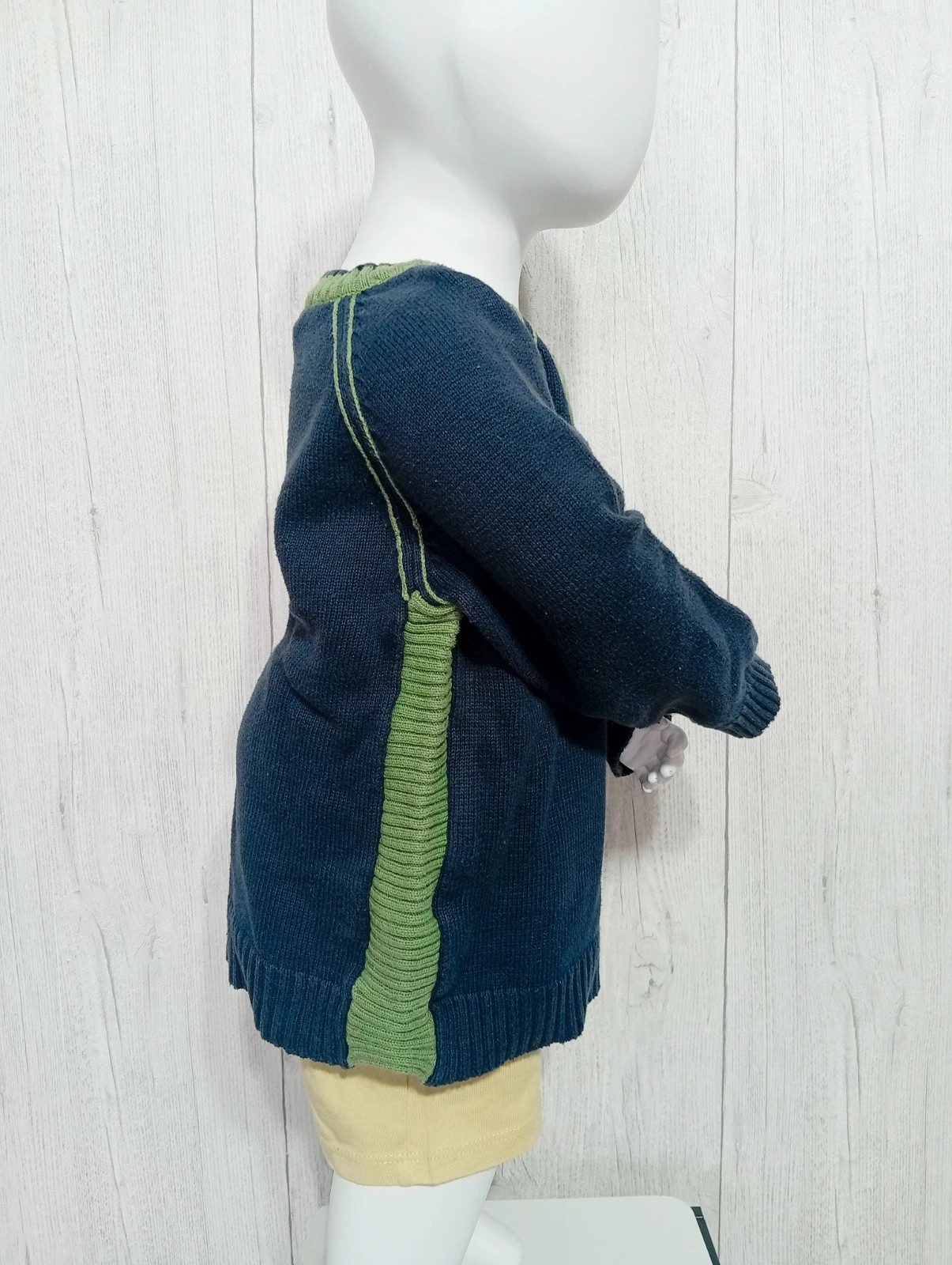 Pull garcon - taille 18 mois (81 cm) - tape a l'oeil - couleur marine et vert – Tape à l'œil – taille 12-18 mois / 80 cm 5