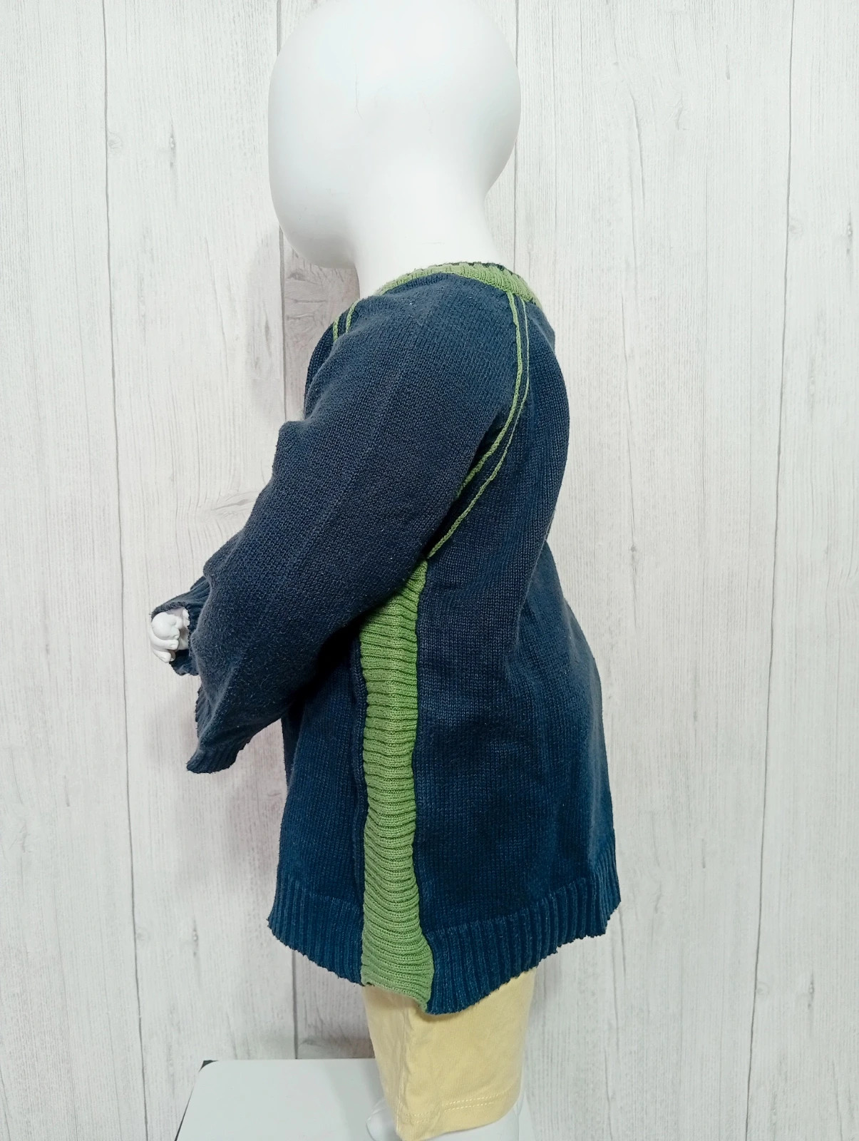 Pull garcon - taille 18 mois (81 cm) - tape a l'oeil - couleur marine et vert – Tape à l'œil – taille 12-18 mois / 80 cm 4