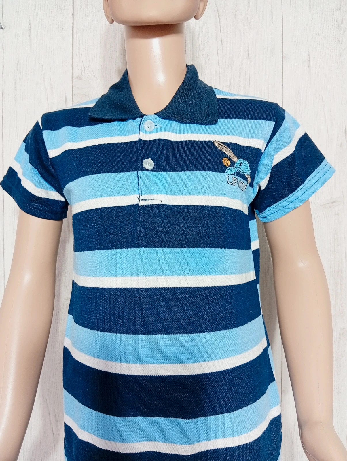 Polo manche courte garçon - taille 8 ans -fashion boy- couleur marine blanc bleu – Fashion Boy – taille 8 ans / 128 cm 2