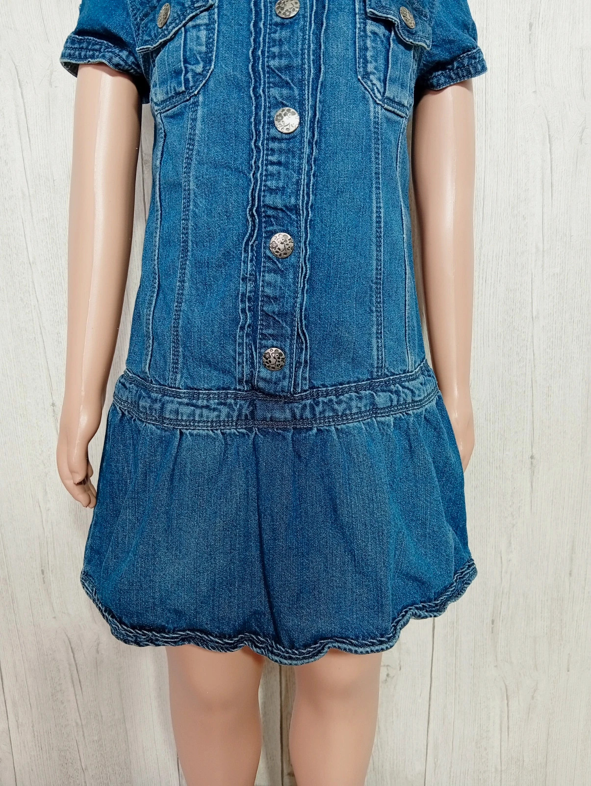 Robe en jean fille - taille 5/6 ans - Tex - couleur marine – TEX – taille 5 ans / 110 cm 3