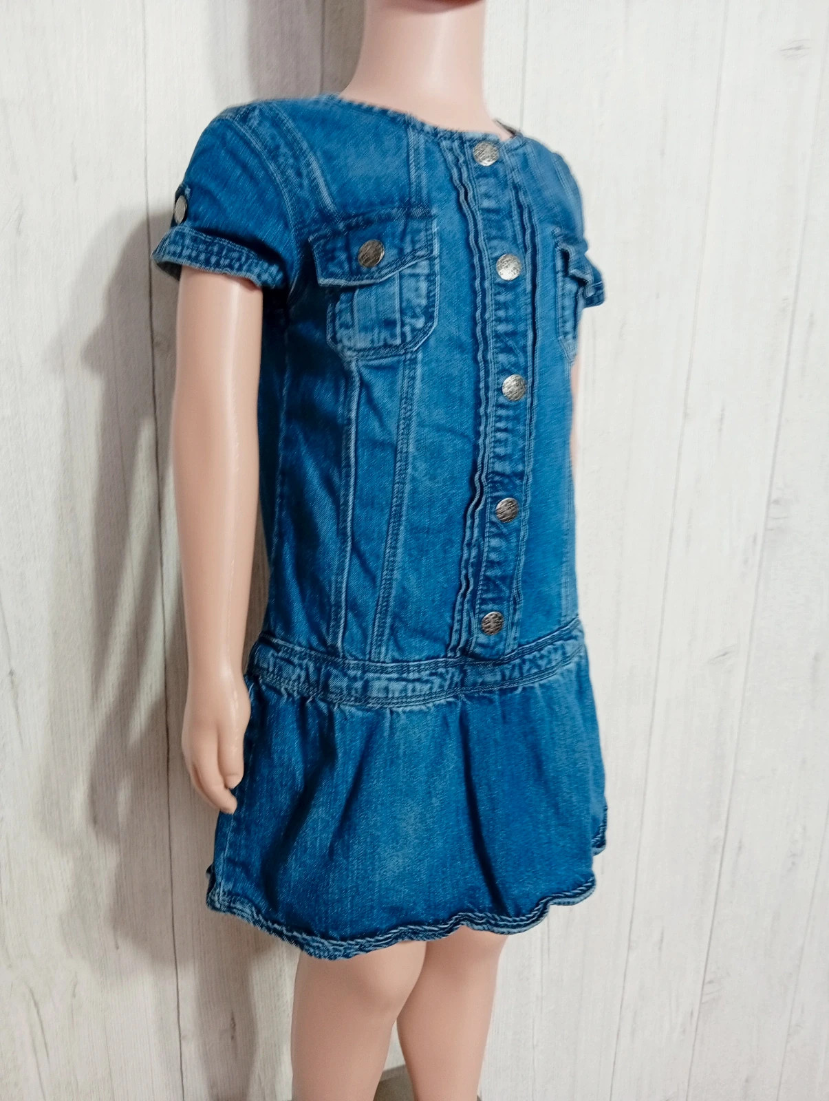 Robe en jean fille - taille 5/6 ans - Tex - couleur marine – TEX – taille 5 ans / 110 cm 4