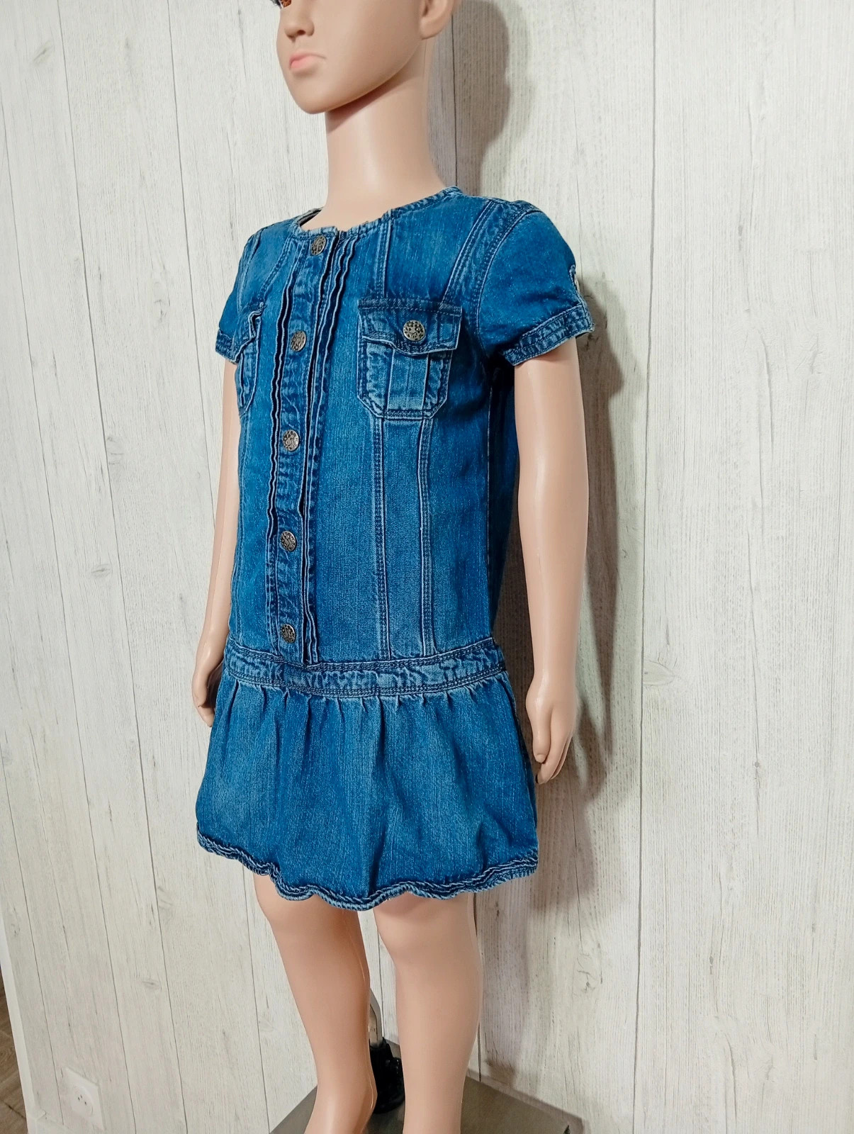 Robe en jean fille - taille 5/6 ans - Tex - couleur marine – TEX – taille 5 ans / 110 cm 5
