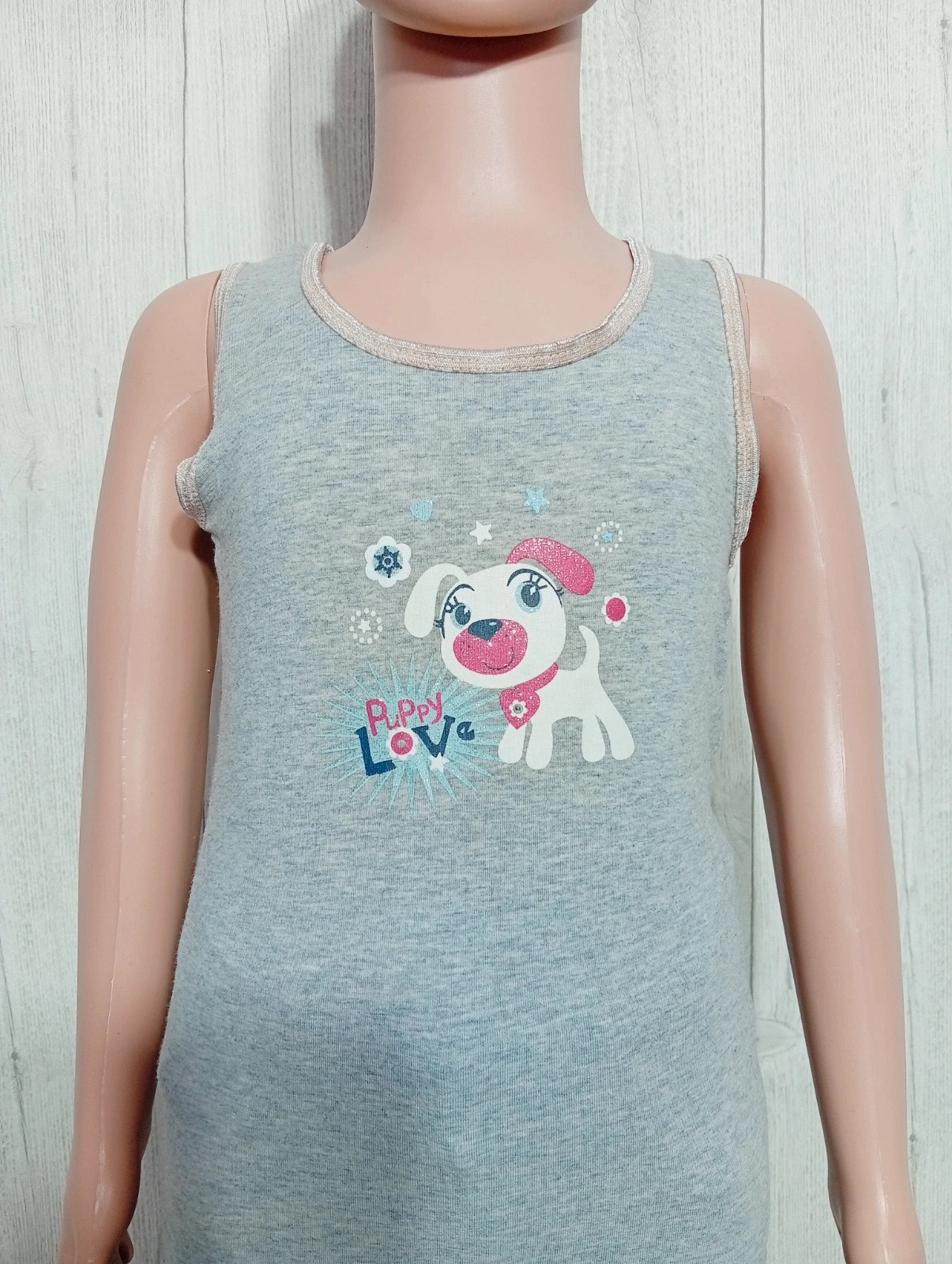 Débardeur fille - taille 5 ans (110/116 cm)- Zeeman - couleur gris – Zeeman – taille 5 ans / 110 cm 2