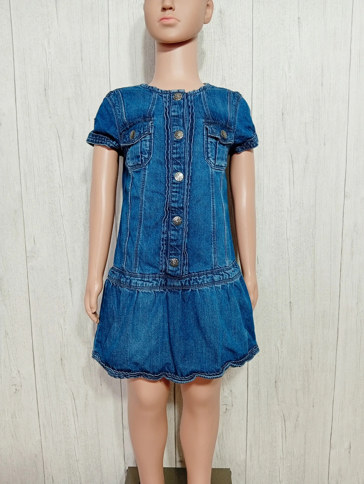 Robe en jean fille - taille 5/6 ans - Tex - couleur marine