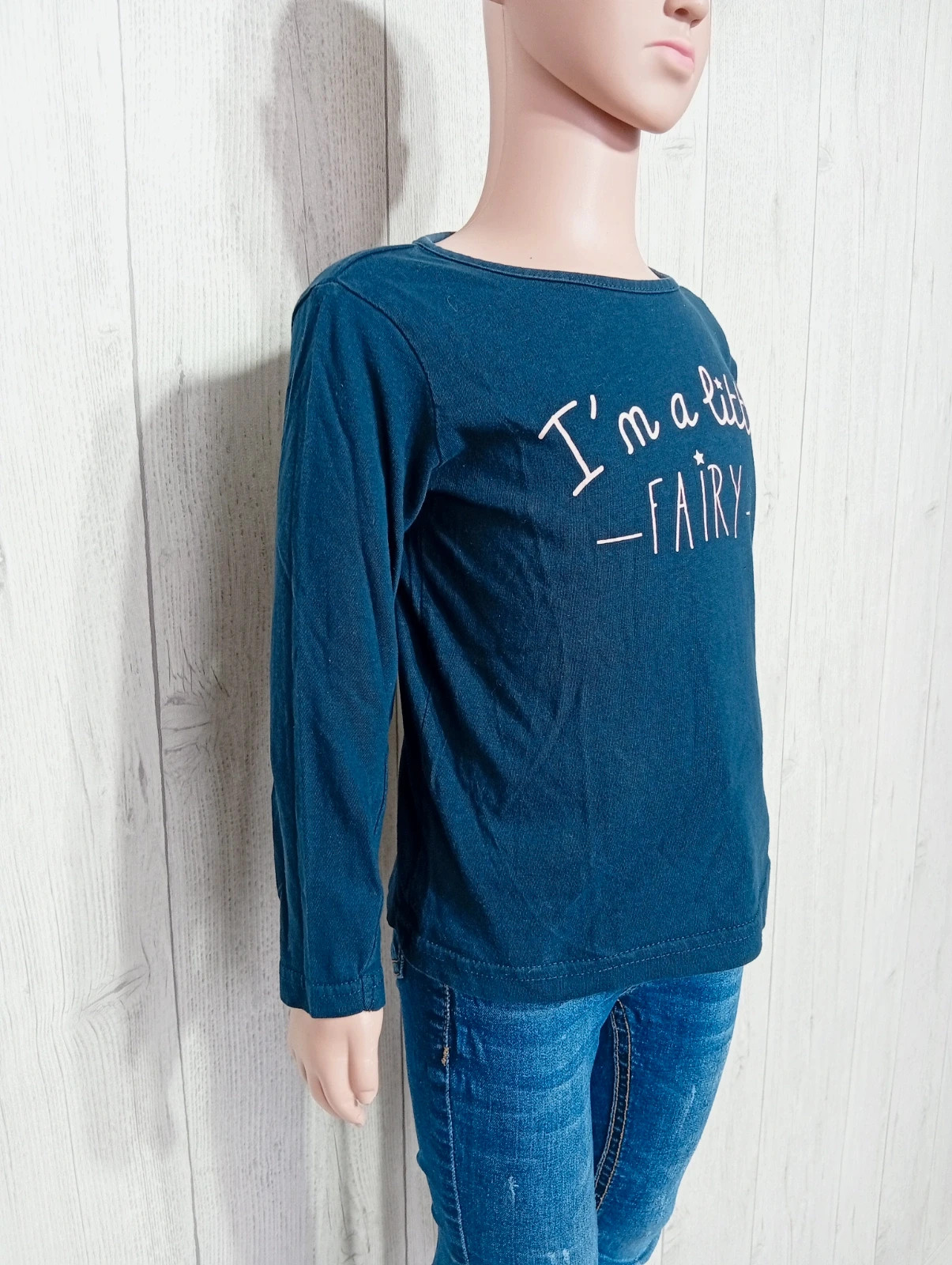 T-shirt manche longue fille - taille 5 ans -kiabi - couleur marine et rose – Kiabi – taille 5 ans / 110 cm 4
