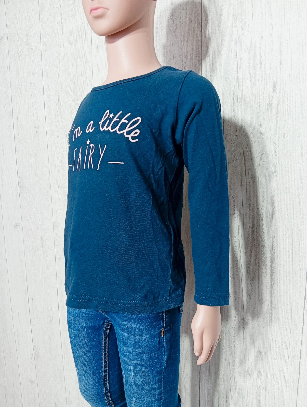 T-shirt manche longue fille - taille 5 ans -kiabi - couleur marine et rose – Kiabi – taille 5 ans / 110 cm 5