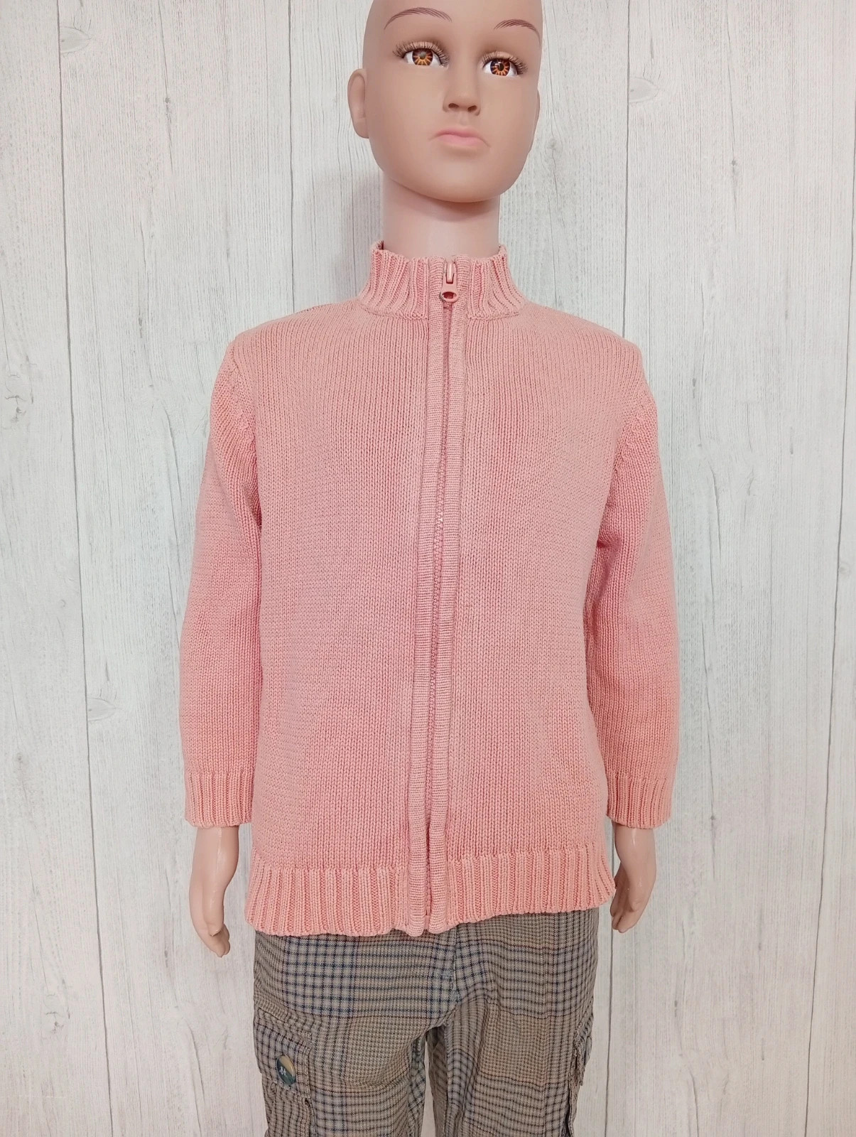 Gilet fille - taille 5 ans ( 108 cm) - kid kanai - couleur abricot