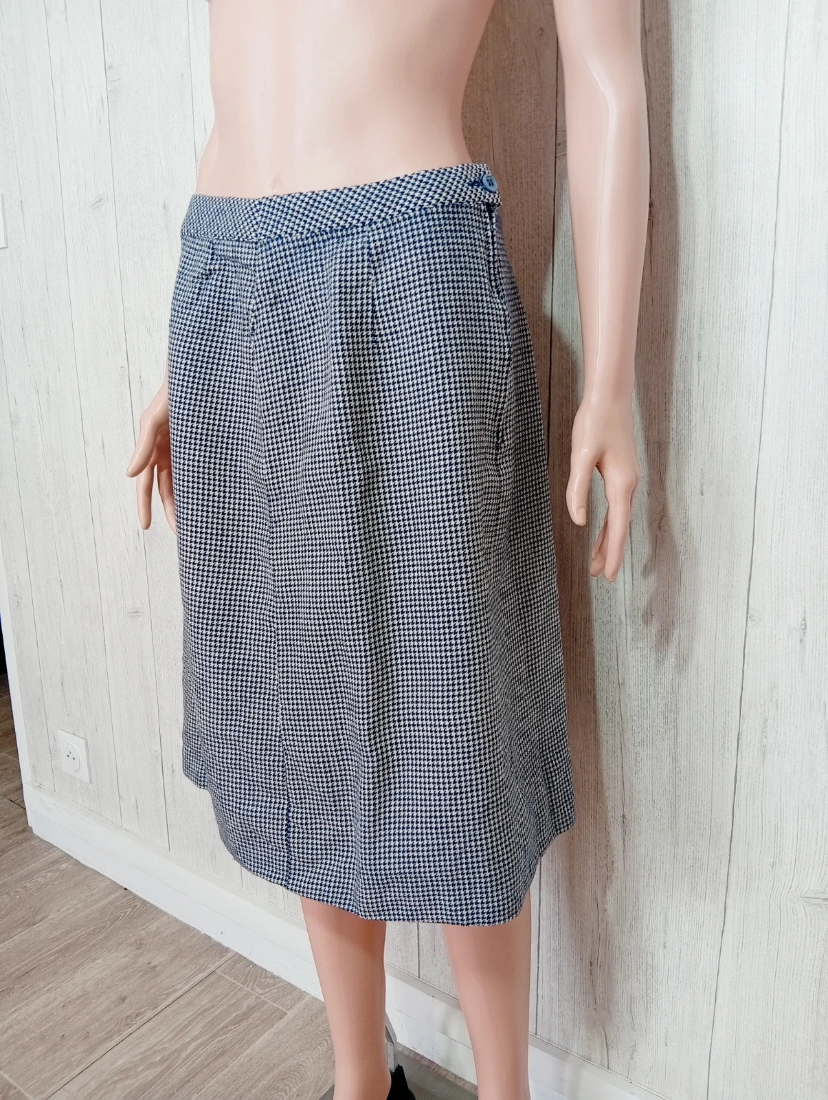 Jupe longue femme - taille M/38 -Corine - couleur marine et creme – CORINE – taille M / 38 / 10 5