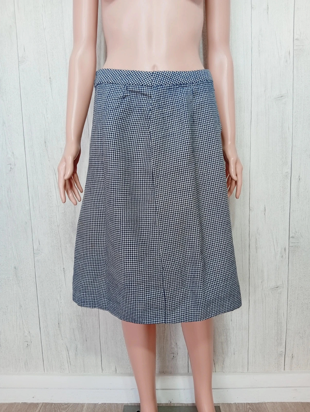 Jupe longue femme - taille M/38 -Corine - couleur marine et creme – CORINE – taille M / 38 / 10