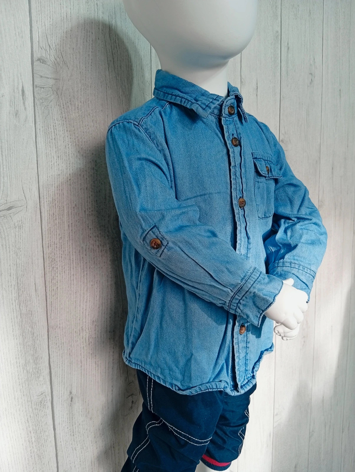 Chemise garcon-taille 18 mois ( 77/82 cm)-kiabi- - couleur bleu – Kiabi – taille 12-18 mois / 80 cm 2