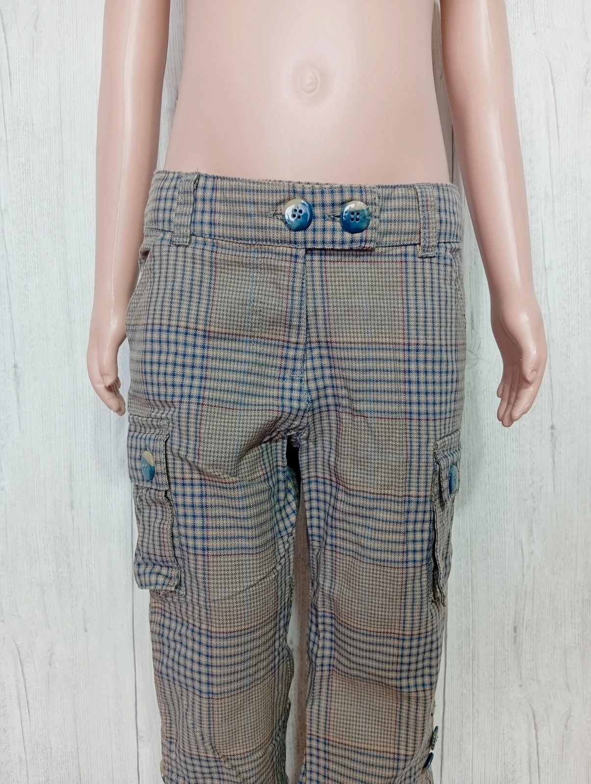 Pantalon fille - taille 5ans ( 108 cm) - Mila blue - couleur kaki marine rouge – mila blue – taille 5 ans / 110 cm 2