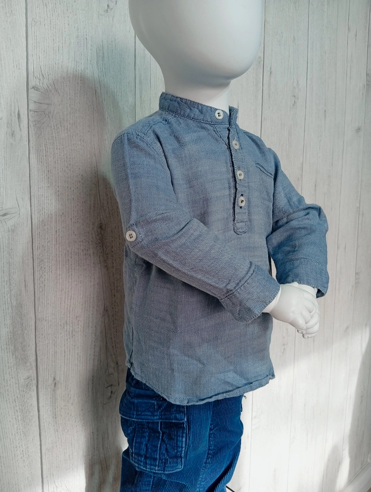 Chemise manche longue garçon - taille 18 mois ( 77/82 cm) - Kiabi - couleur bleu – Kiabi – taille 12-18 mois / 80 cm 2