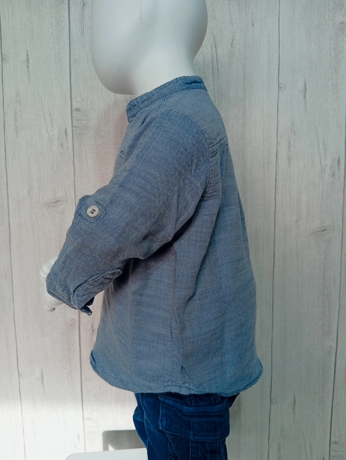Chemise manche longue garçon - taille 18 mois ( 77/82 cm) - Kiabi - couleur bleu – Kiabi – taille 12-18 mois / 80 cm 4